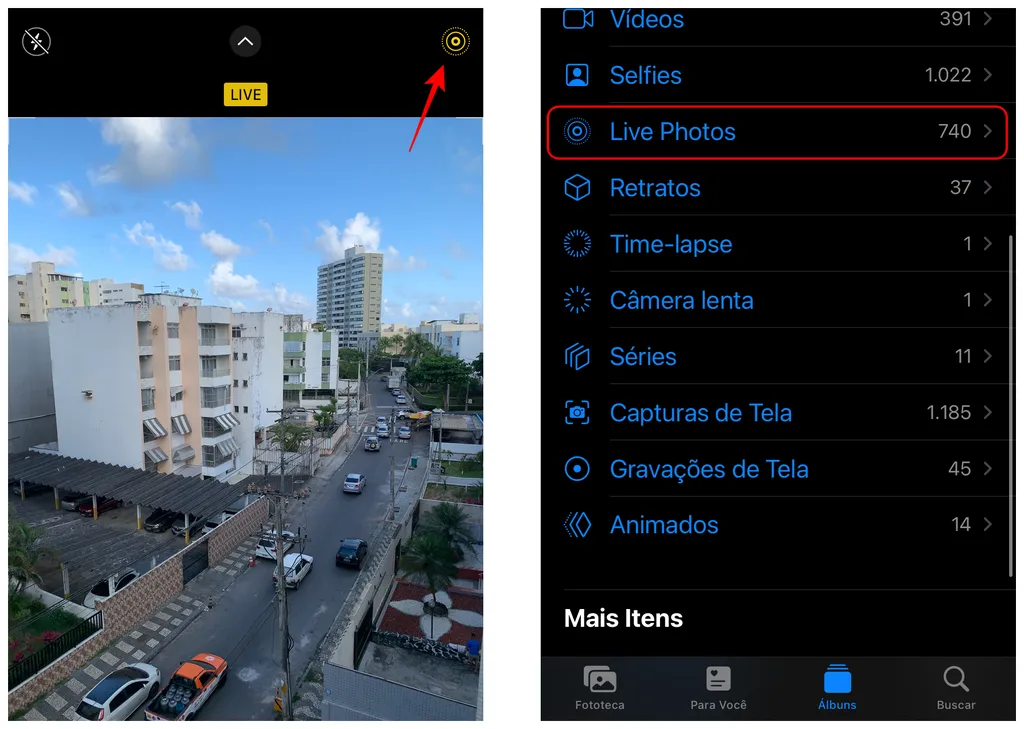 Utilize o recurso Live Photos no iPhone (Captura de tela: Thiago Furquim/Canaltech)