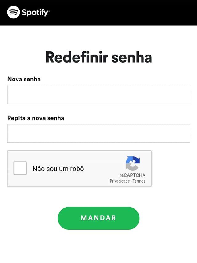 spotify como recuperar ou mudar a sua senha canaltech
