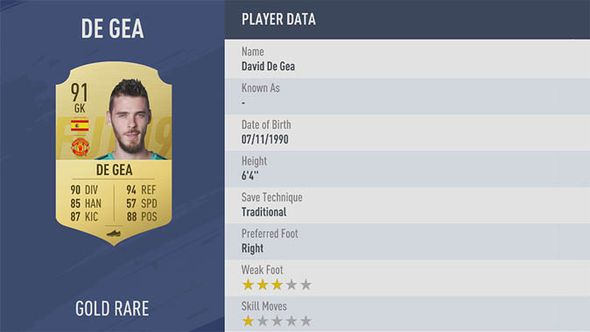 Top 10 Fifa 19 - David de Gea (9) Top 10 Fifa 19 - David de Gea (9)