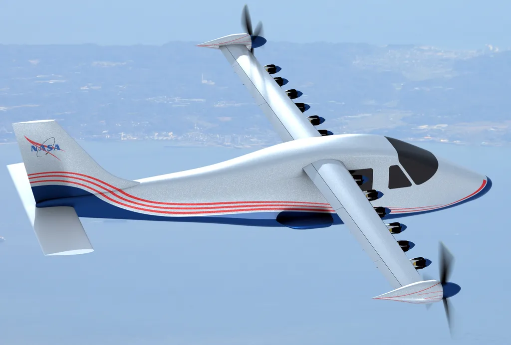 O X-57 tem motores fabricados pela Joby Aviation, especializada em carros voadores elétricos (Imagem: Divulgação/NASA)