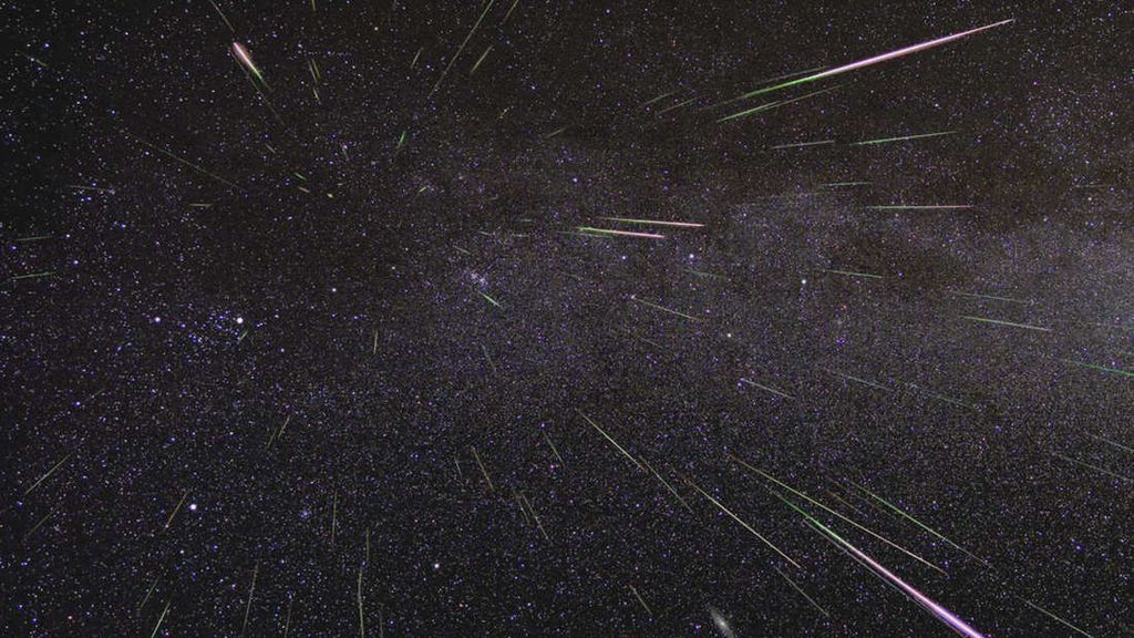 Foto da chuva em agosto de 2009, com mais de 150 meteoros por hora (Imagem: Reprodução/NASA/JPL)