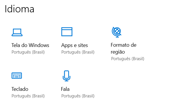 como mudar teclado windows 10 para portugues
