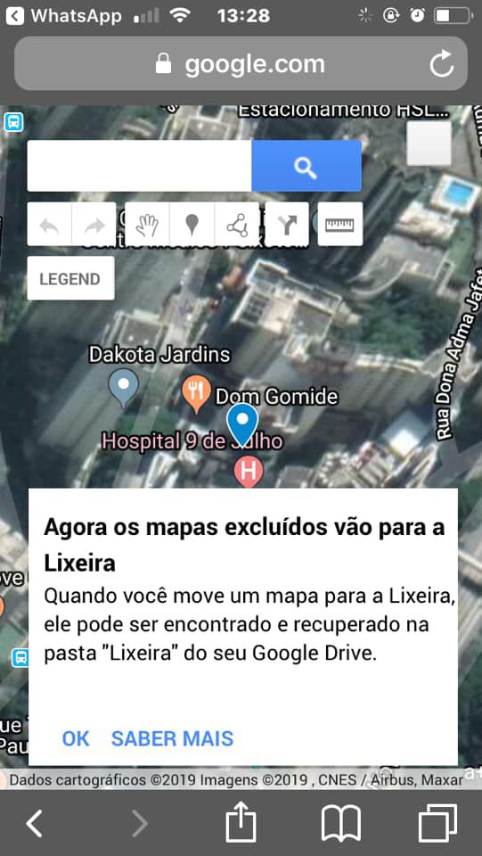 Como usar o My Maps /Captura de tela: Ariane Velasco
