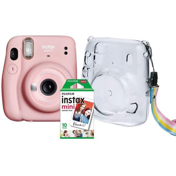 Kit Câmera Instax Mini 11 Fujifilm do Brasil - Rosa Bolsa