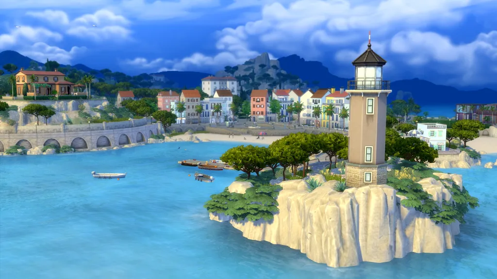 Vai dizer que Tartosa não lembra a ilha do filme Luca, da Disney Pixar? (Foto: Divulgação/EA)
