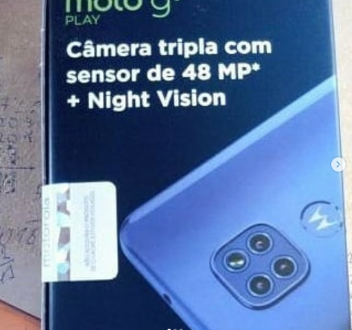 Caixa do Moto G9 Play