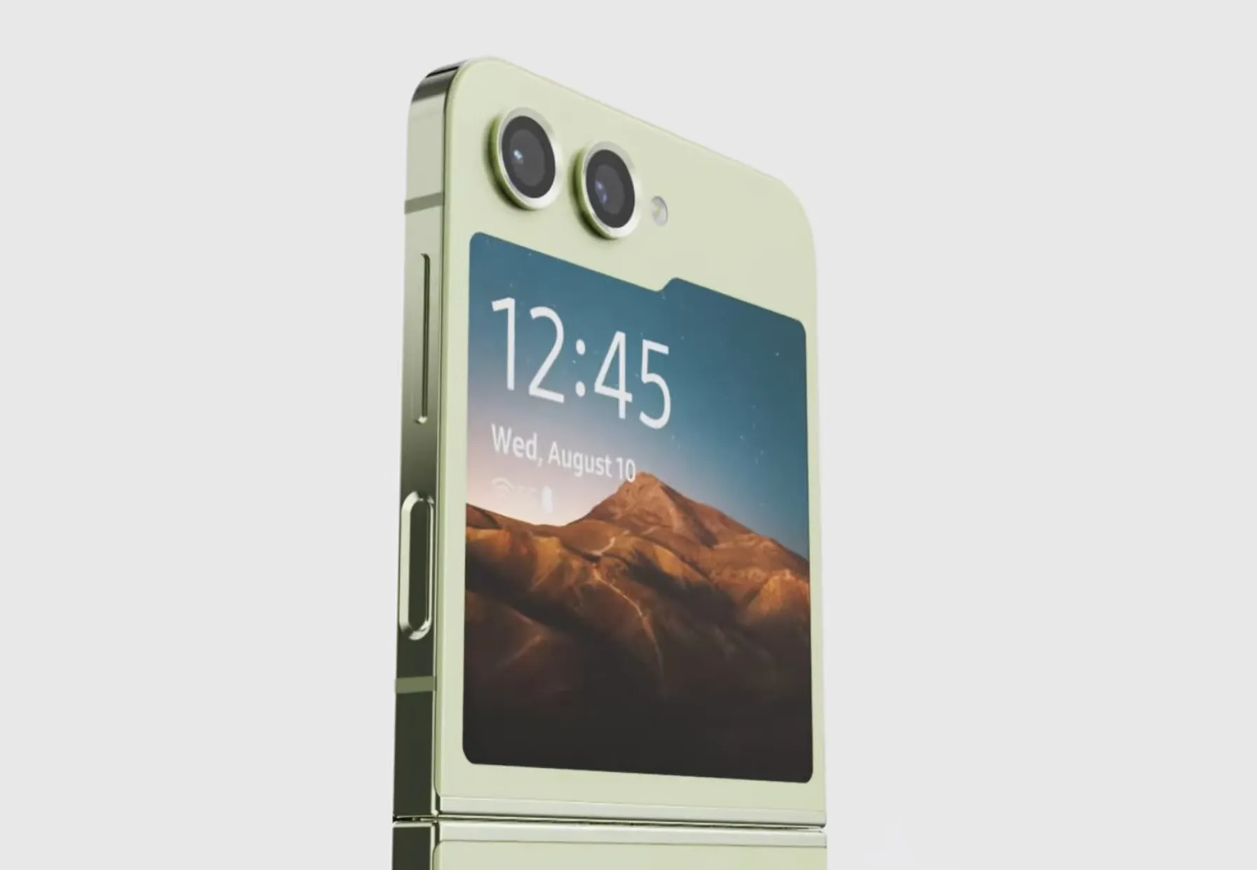 Conceito básico imagina Galaxy Z Flip 5 com grande tela externa (Imagem: Technizo Concept/Super Roader)