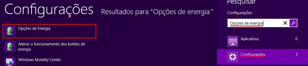 Busque e acesse as opções de energia do computador para ativar a inicialização rápida Busque e acesse as opções de energia do computador para ativar a inicialização rápida