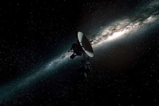 A Voyager 1 é uma das missões cuja comunicação depende da DSN (Imagem: Reprodução/NASA)