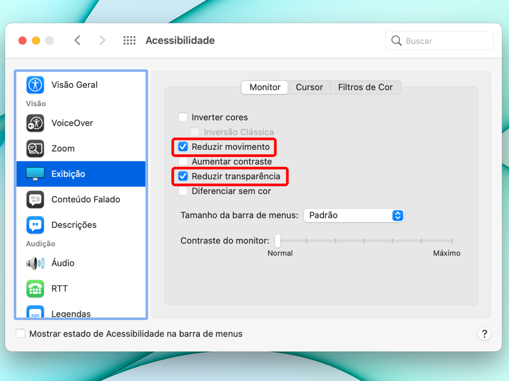 Reduza efeitos do Mac para melhorar seu desempenho - Captura de tela: Thiago Furquim (Canaltech)