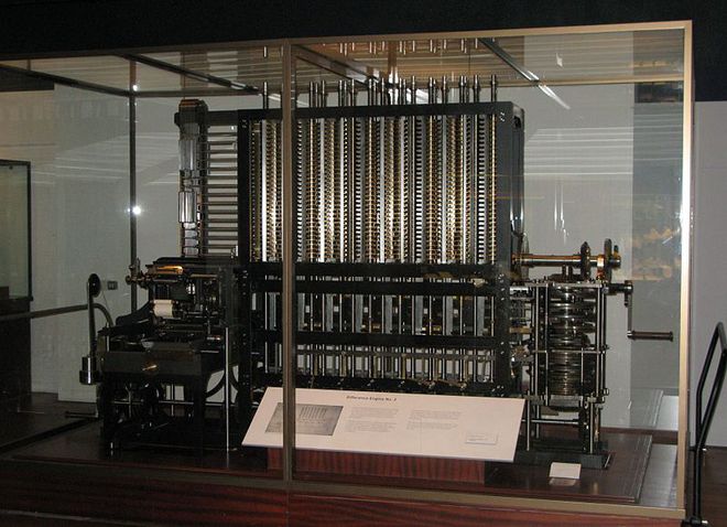 Máquina Diferencial de Babbage nº2, criada pelo Science Museum em 1991 (Imagem: Reprodução / Wikipedia)
