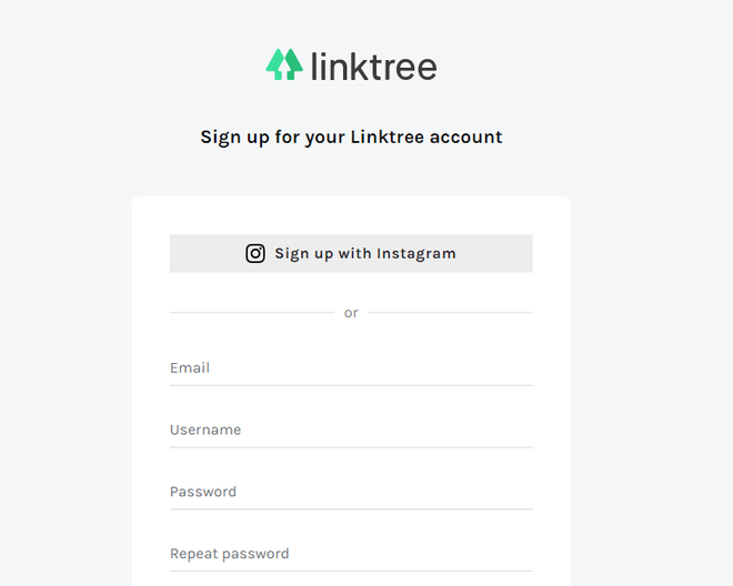 Caso seu Instagram já esteja logado no computador, é possível fazer login no Linktree com apenas um clique (Captura de tela: Ariane Velasco)