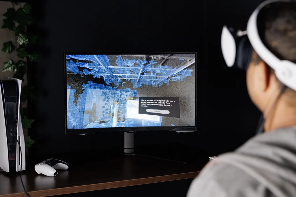 Recurso usa realidades virtual e aumentada para delimitar área segura de jogo (Imagem: Ivo Meneghel Jr./Canaltech)