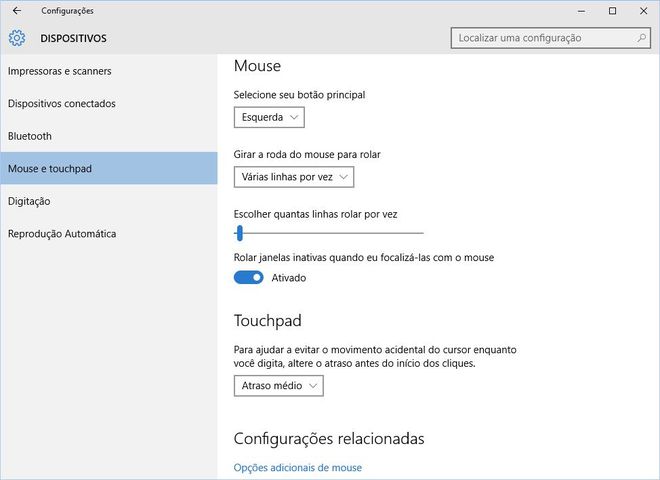 Configurações Windows 10 Configurações Windows 10