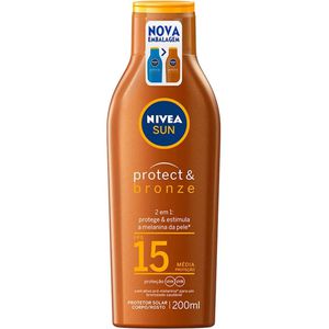 Protetor Solar Nivea Sun Protect & Bronze Fps15 - 200ml