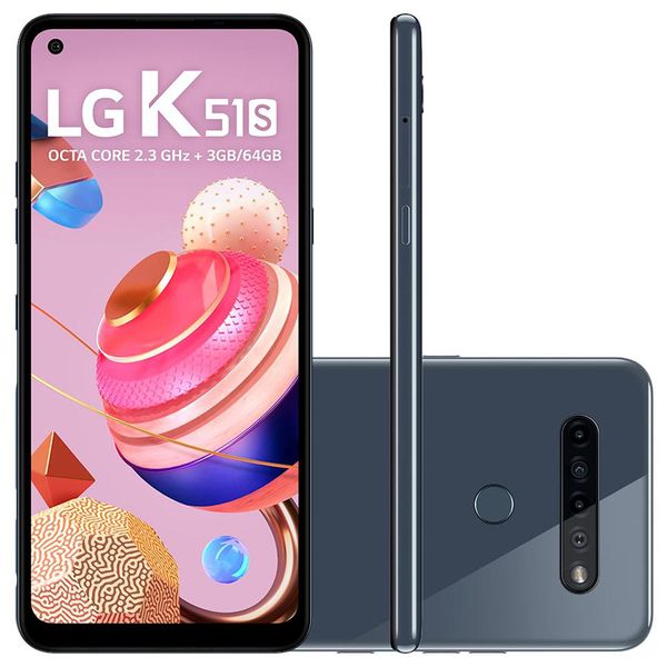 Smartphone LG K51S 64GB 32MP Tela 6.55' Titânio [BOLETO]