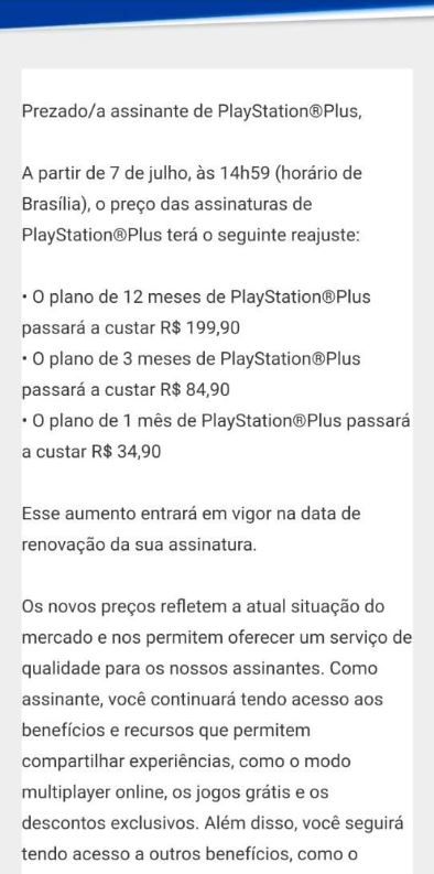 PlayStation Plus  Assinatura ficará até R$ 50 mais cara no Brasil -  Canaltech