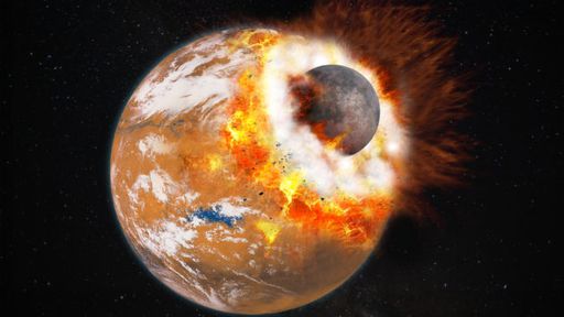 Cientistas revelam como um enorme impacto em Marte teria criado suas luas