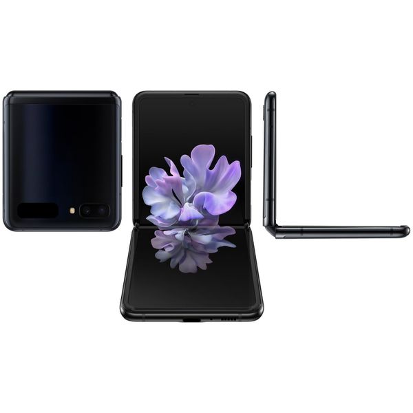 Smartphone Samsung Galaxy Z Flip 256GB Preto 4G - Octa-Core 8GB RAM 6,7” Câm. Dupla + Selfie 10MP Preto