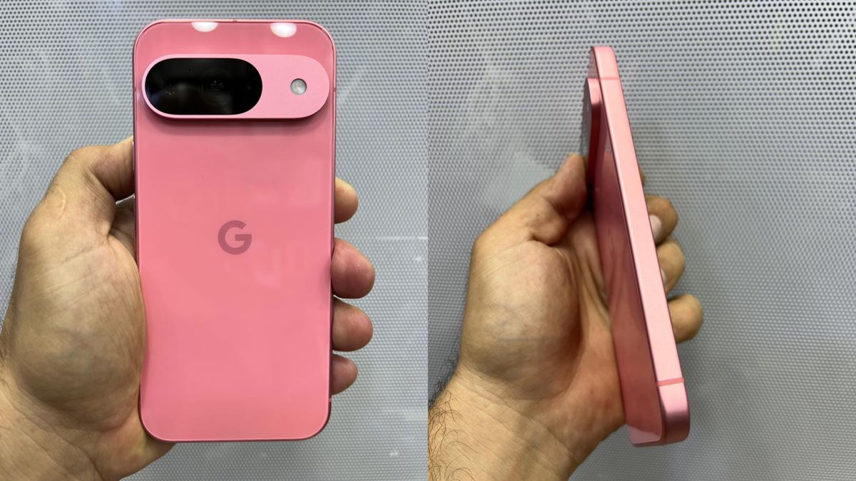 Suposto Google Pixel 9 dá as caras na cor rosa em hands-on em