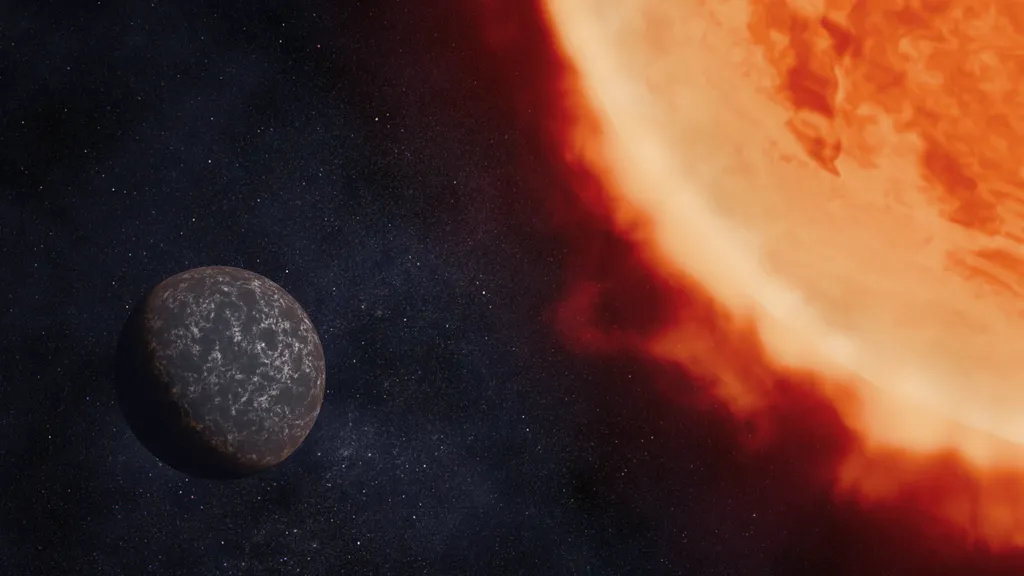 Ilustração do exoplaneta LHS 3844 b (Imagem: Reprodução/NASA, ESA, CSA, Dani Player (STScI)