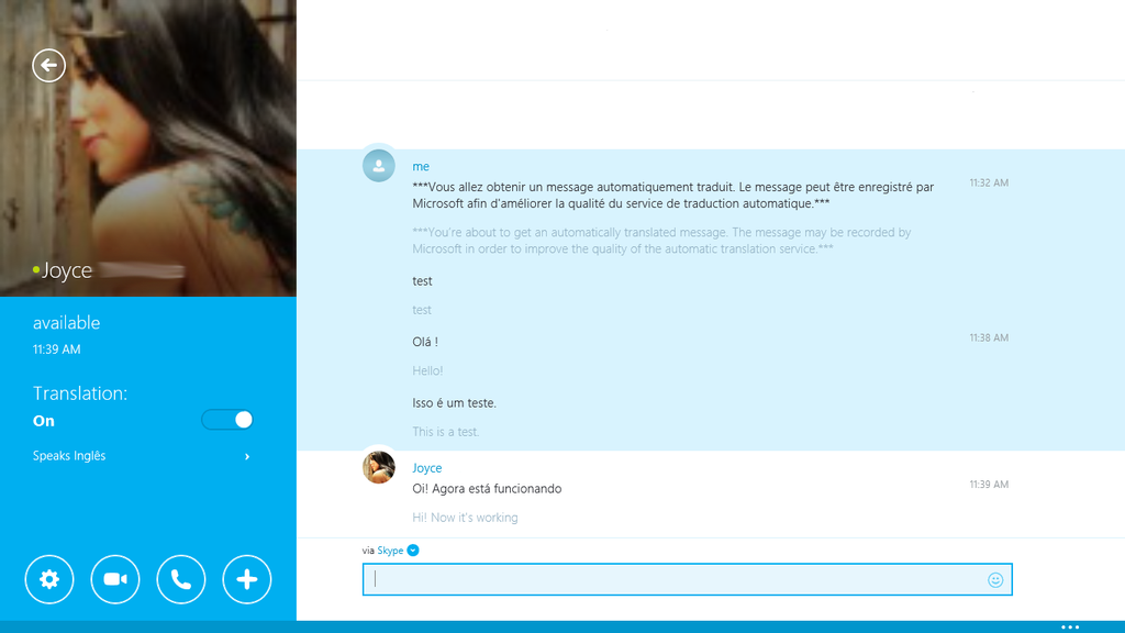 Skype Translator uso Skype Translator uso