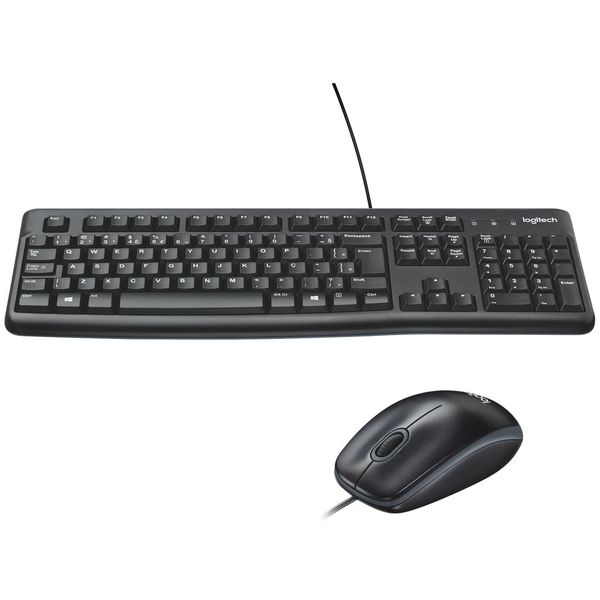 Combo Teclado e Mouse com fio USB Logitech MK120 ABNT2 | CUPOM