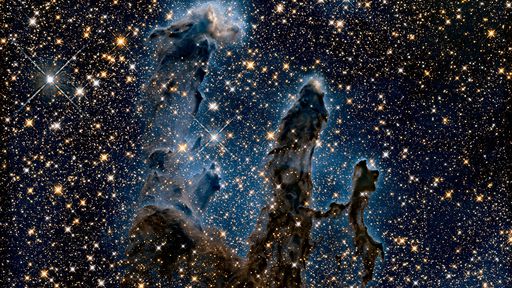Pilares da Criação: foto icônica do Hubble ganha bela versão em infravermelho