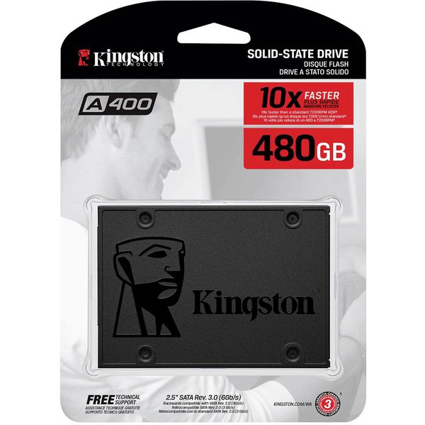 Ssd Kingston A400 480gb - 500mb Para Leitura E 450mb Para Gravação [APP + CUPOM]