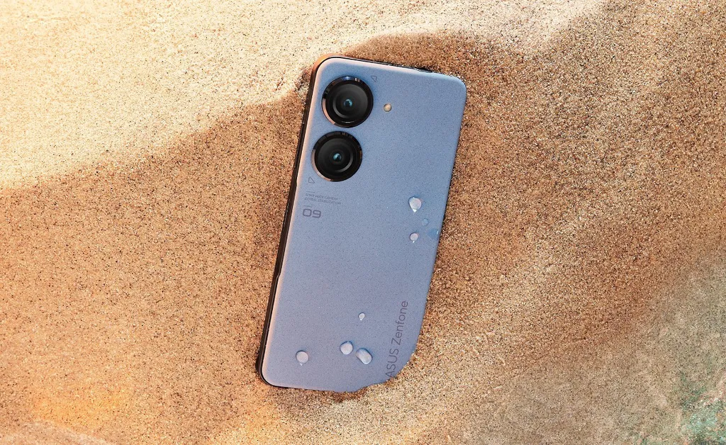 Zenfone 9 tem proteção contra água e poeira, tamanho compacto e visual facilmente reconhecível (Imagem: Reprodução/ASUS)