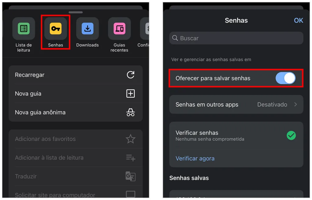 Chrome para celular permite entrar no Facebook sem digitar a senha (Captura de tela: Caio Carvalho)