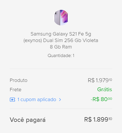 Imagem na descrição da promoção