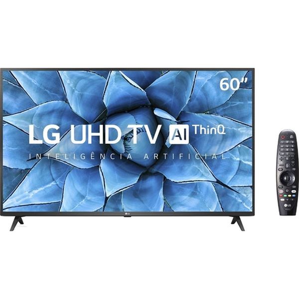 [APP + CUPOM] Smart TV Led 60'' LG 60UN7310 Ultra HD 4K AI Conversor Digital Integrado 3 HDMI 2 USB WiFi Preta