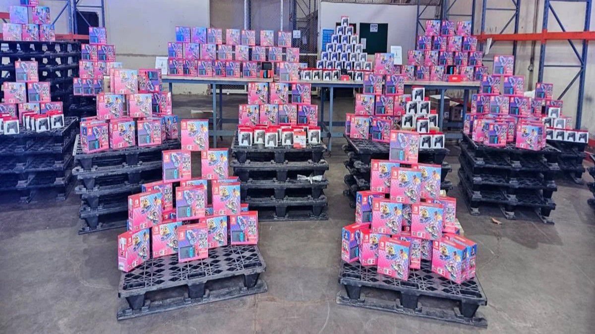 Receita Federal apreende 200 Nintendo Switch no Aeroporto de Brasília