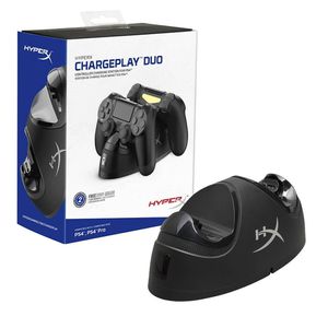 HyperX ChargePlay Duo - Carregador Duplo para Controle de PS4, HyperX, Preto/Cinza