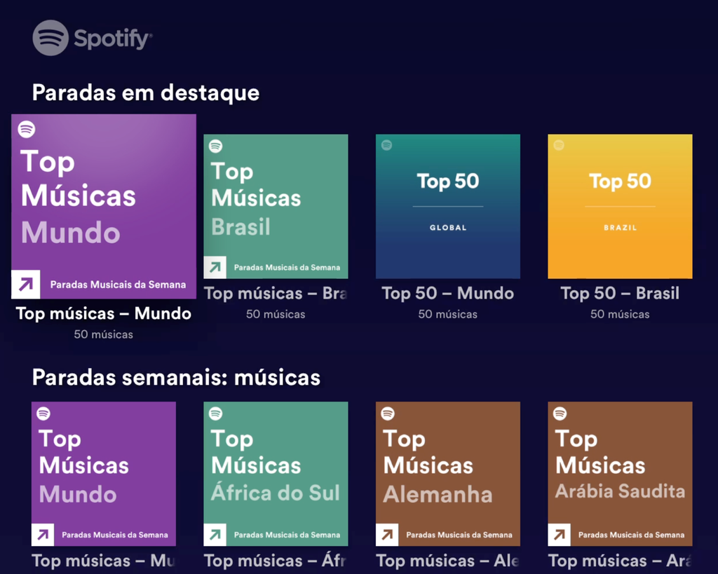 Escute sua música ou podcast favorito no Spotify para Apple TV - Captura de tela: Thiago Furquim (Canaltech)