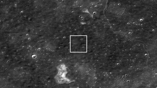 Sonda da NASA flagra módulo de pouso da missão Chang'e 5 na superfície da Lua