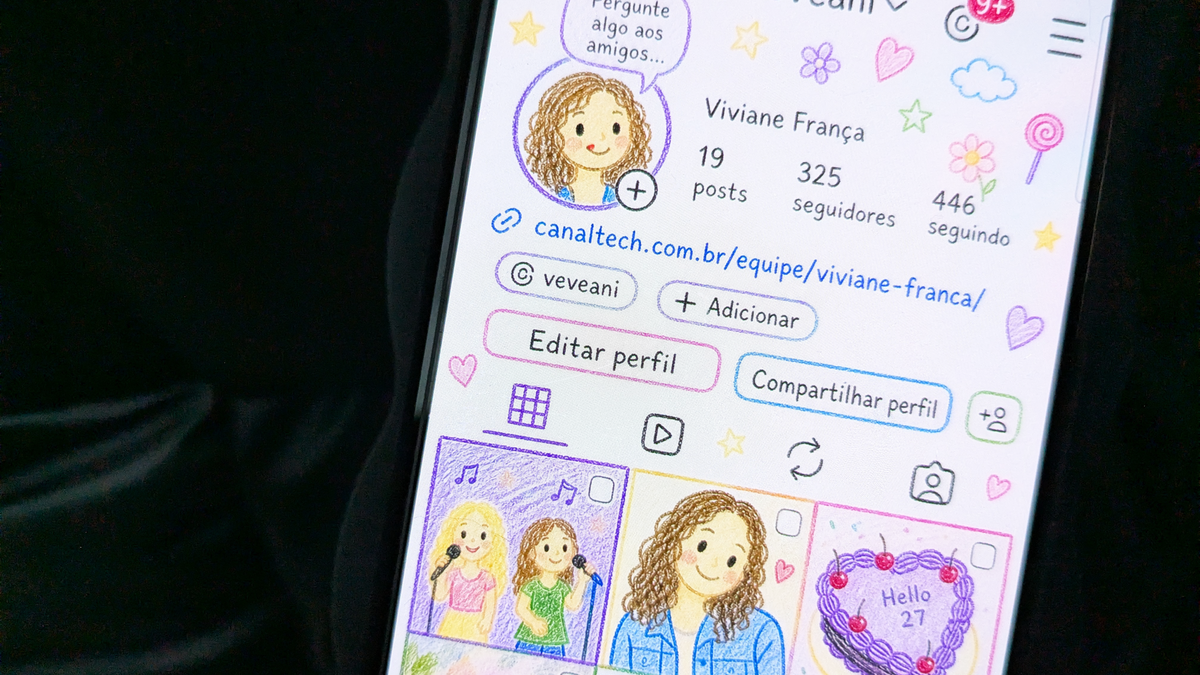 Trend do Instagram transforma perfis em ilustrações de giz de cera com ajuda do ChatGPT