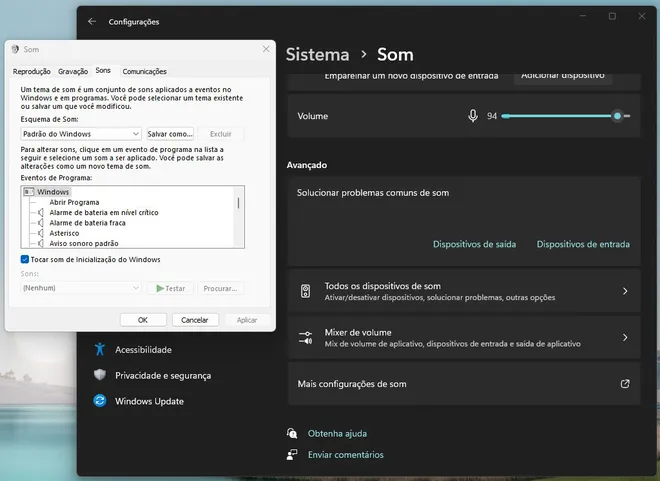 Ao ativar a opção, o Windows volta a tocar o som de abertura (Imagem: Captura de tela/Alveni Lisboa/Canaltech)
