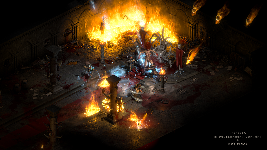 Remasterização de Diablo 2 traz gráficos atualizados, mas você ainda poderá jogar com visual original se quiser (Imagem: Divulgação/Blizzard)