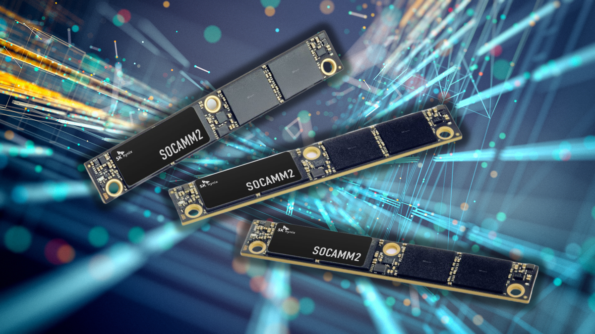 SK hynix inicia produção de memórias SOCAMM2 de 192 GB para chips de IA da NVIDIA