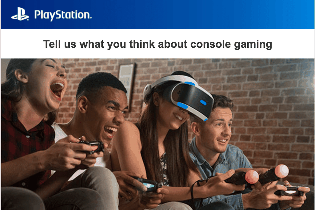 E-mail da Sony está fazendo pesquisa de público sobre novos consoles (Imagem: Divulgação/Sony)