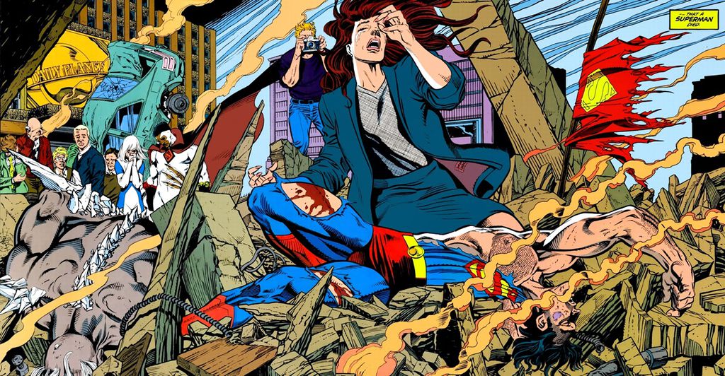 Evento de impacto da DC Comics: Morte do Superman (Imagem: Reprodução/DC Comics)