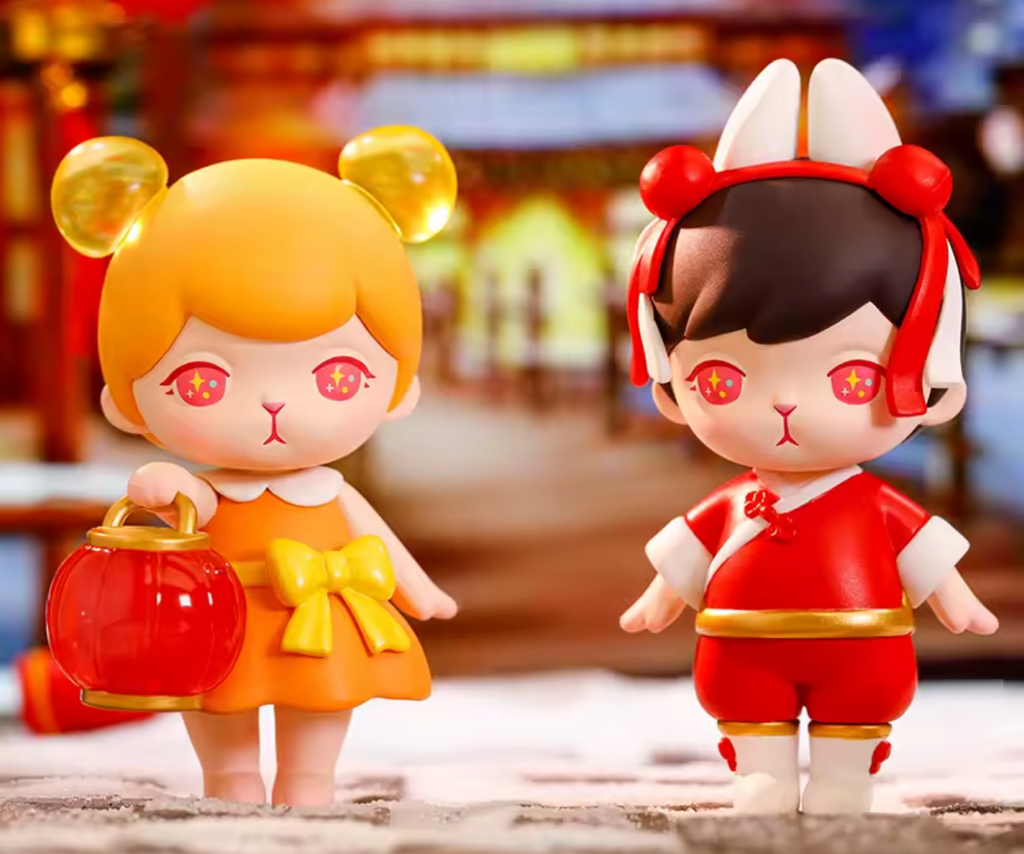 Bunny, como o nome já indica, é uma coelhinha que aparece geralmente referenciando cultura e mitologia chinesa (Imagem: Pop Mart/Divulgação)