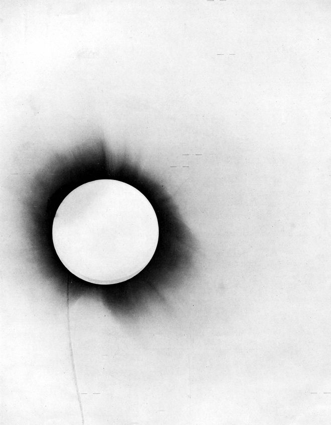 Imagem do eclipse solar de Sobral, Brasil (Imagem: Reprodução/Domínio Público)