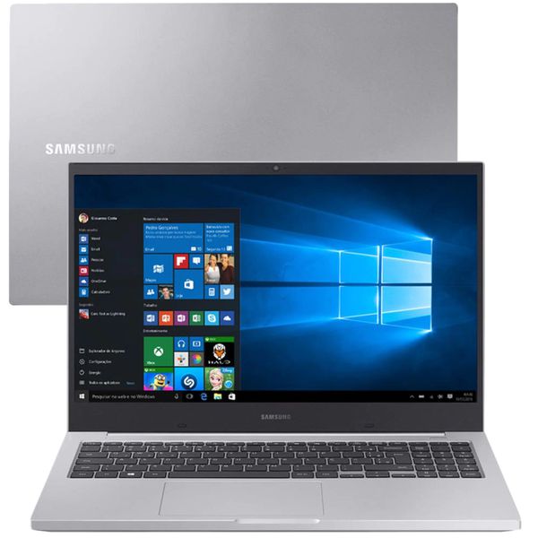 Notebook Samsung Book E30 Intel Core i3-10110U 10ª Geração 4GB 1TB 15.6'' Windows 10 Home NP550XCJ-KT1BR - Prata