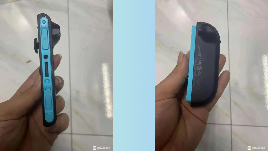 Suposto controle do Nintendo Switch 2 aparece em imagens publicadas no Reddit (Imagem: Reprodução/Reddit)