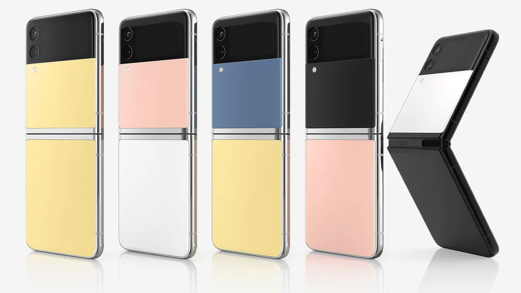 Galaxy Z Flip 3 Bespoke Edition pode ser customizado de diversas formas (Imagem: Reprodução/Samsung)
