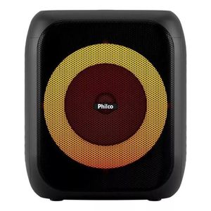 Caixa de Som Amplificada Philco Flash Light PCX4800, Bluetooth, Entrada USB e Bateria interna - 380W RMS