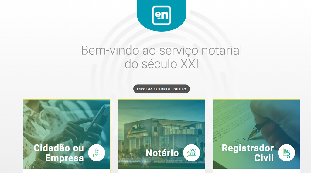 Site do e-notariado conecta cidadãos, empresas e cartórios (Imagem: Captura de tela/André Magalhães/Canaltech)